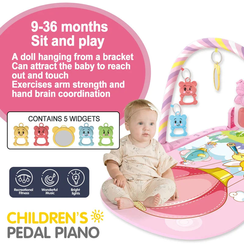 Fitness Stand Music Play Gym Activity Toys