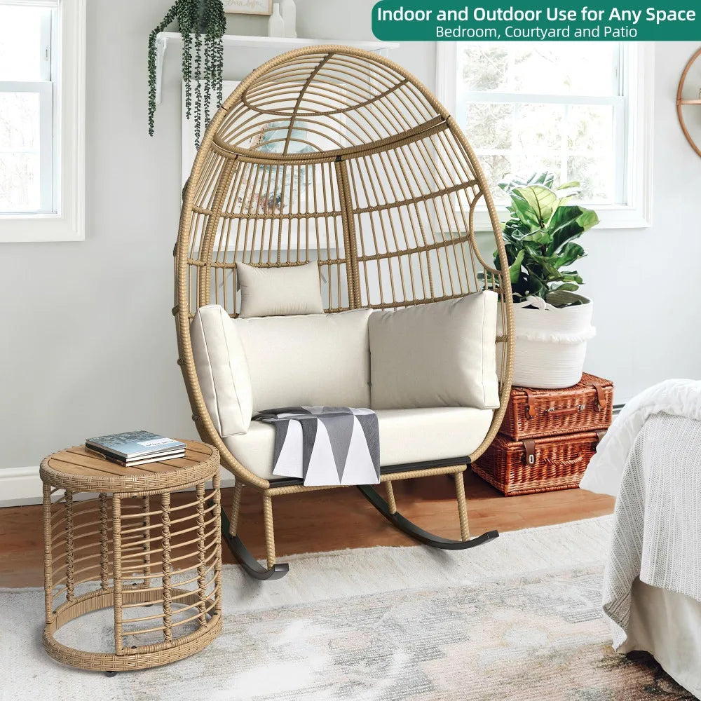 2024 New Outdoor Rocking Egg Chair