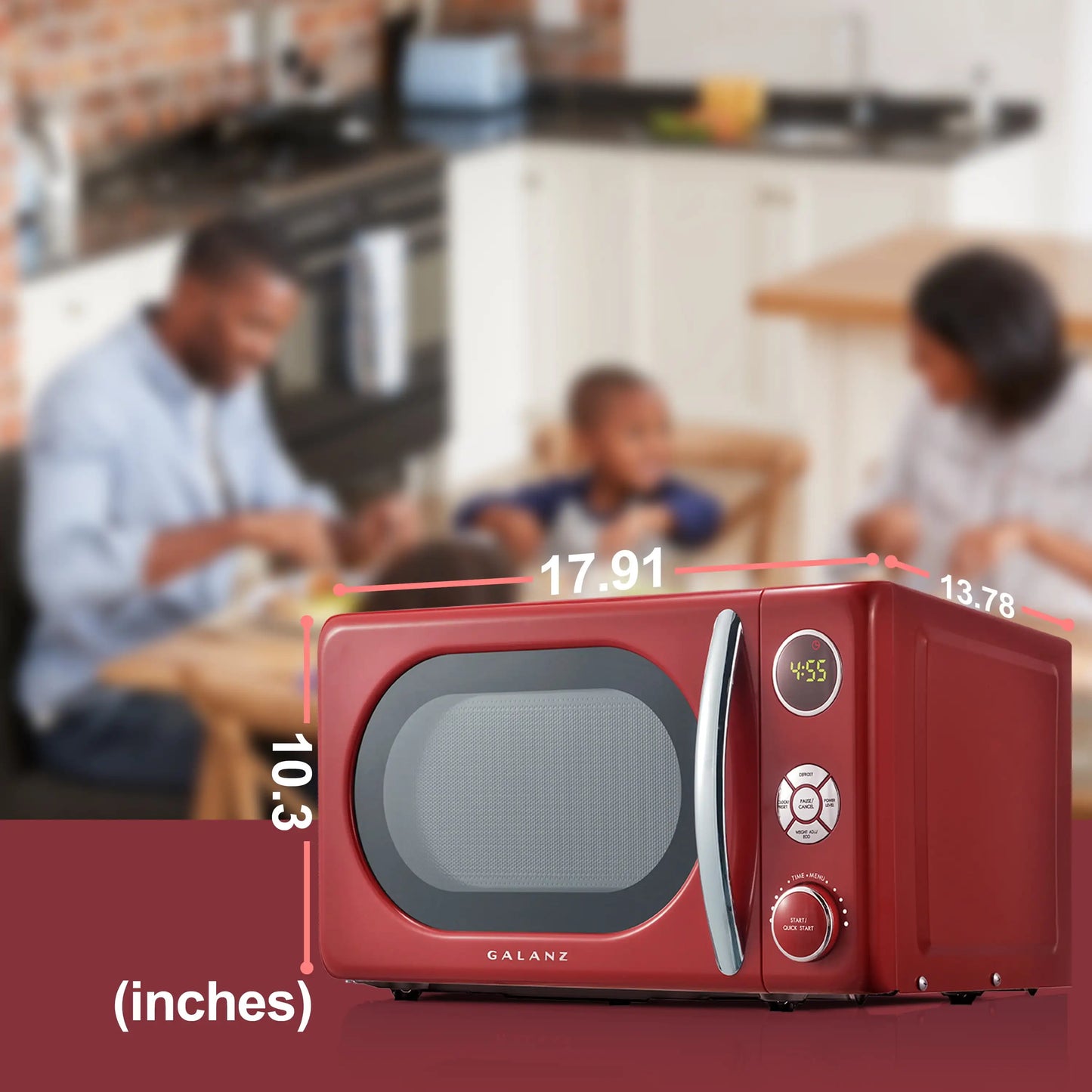 0.7 cu. ft. Retro  Microwave Oven,