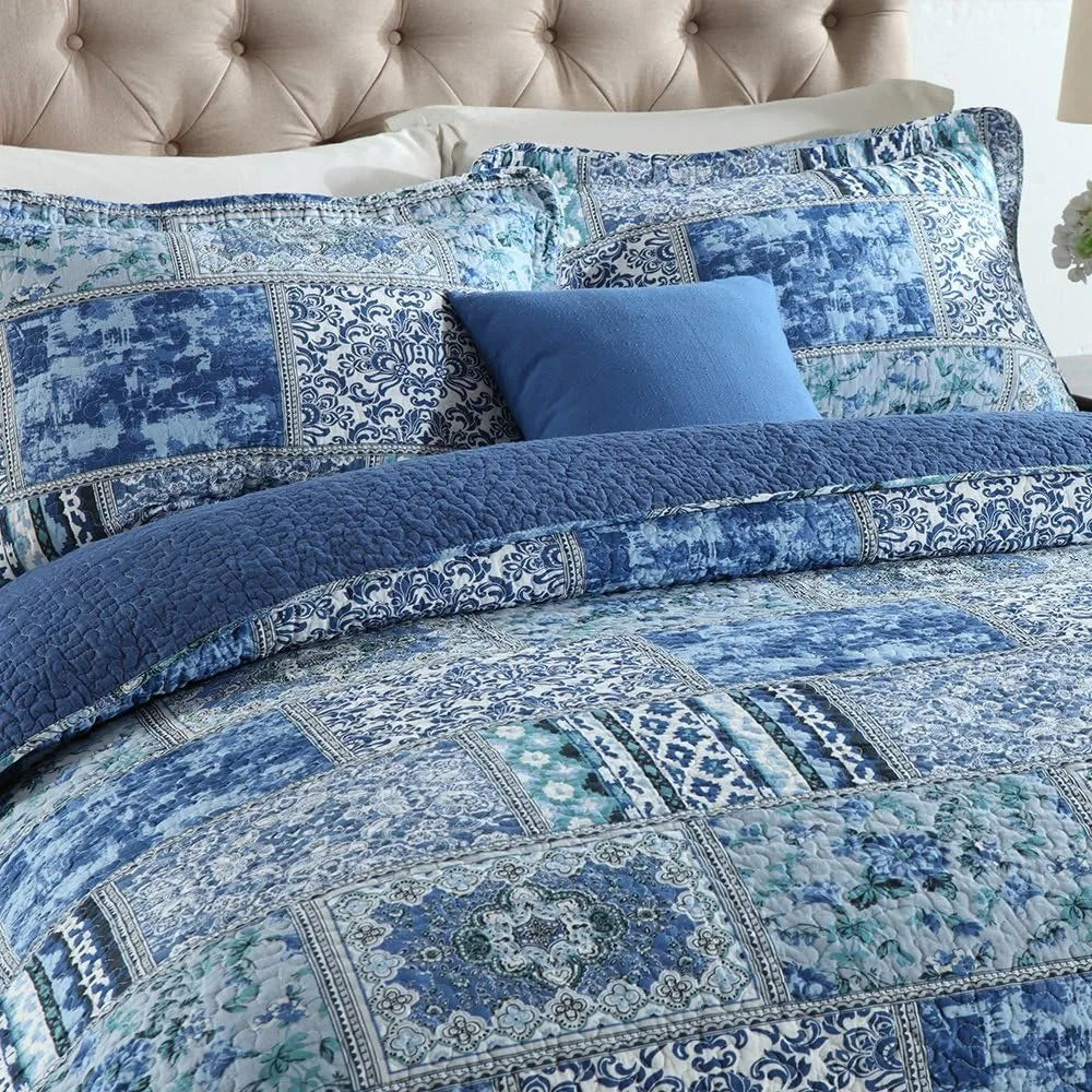 Cotton bedspread duvet cover set