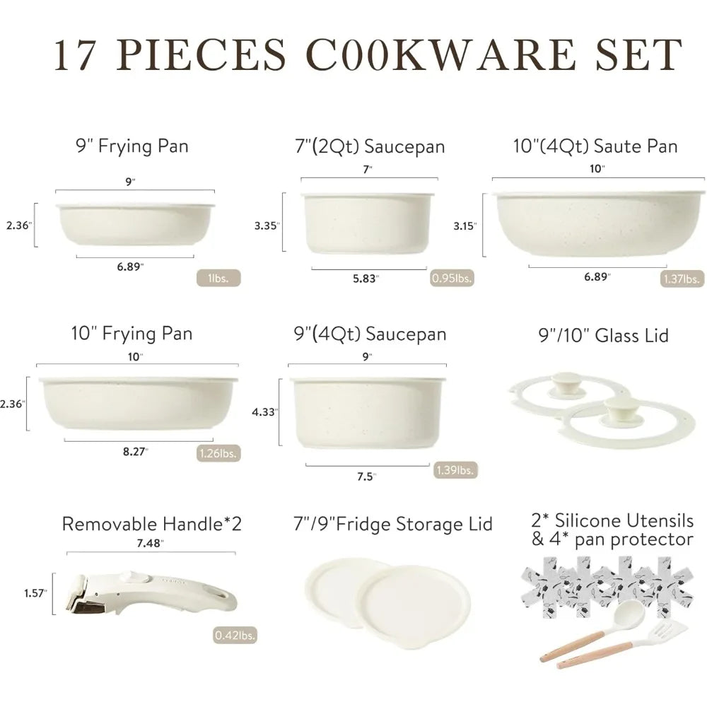 11pcs Pots and Pans Set