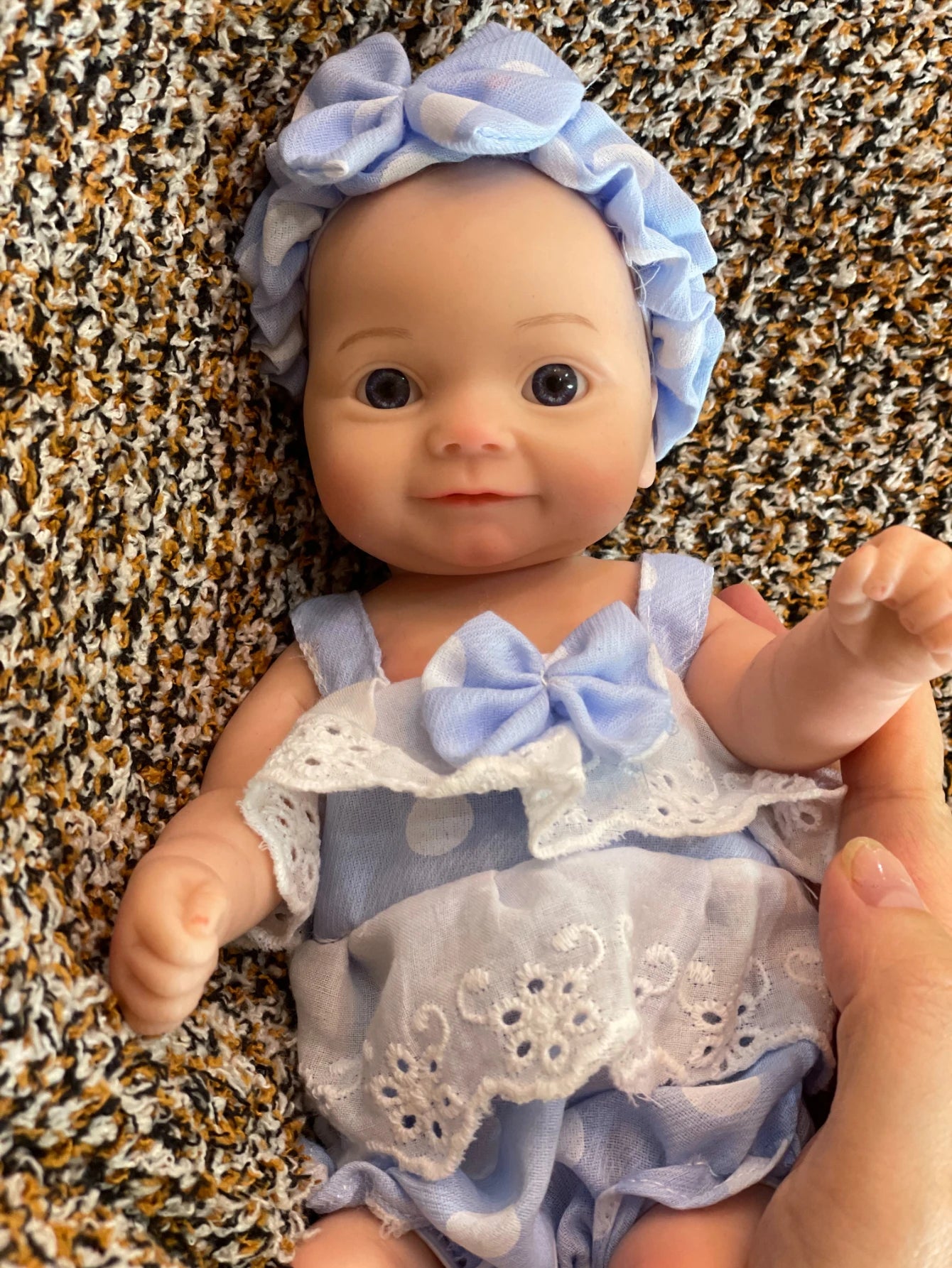 11 Inch Cute baby Reborn Handmade Bebe Newborn Doll 3D Painted  Bebe Reborn Doll