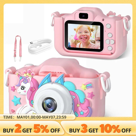 Children Camera 1080P HD Toddler Digital Video Camera 2.0-inch Kids Camera with Silicone Cases Toys for Christmas Birthday Gifts