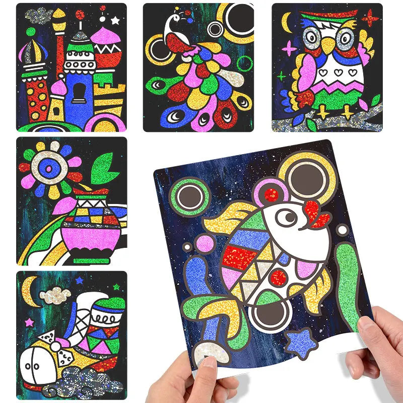 DIY Cartoon Magical Transfer Painting Crafts