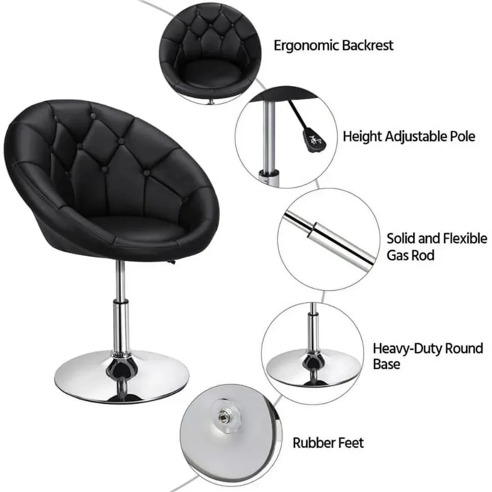 Black Faux Leather chair