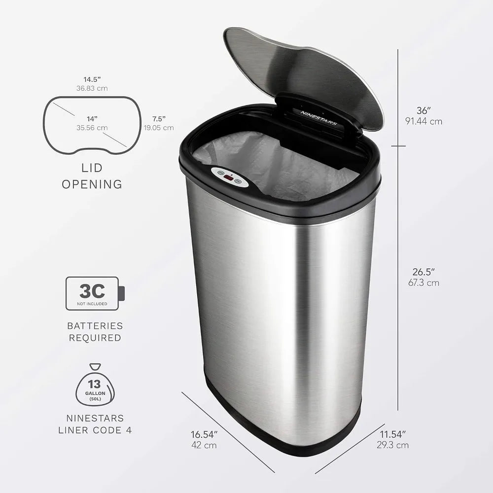 Automatic touchless  trash can