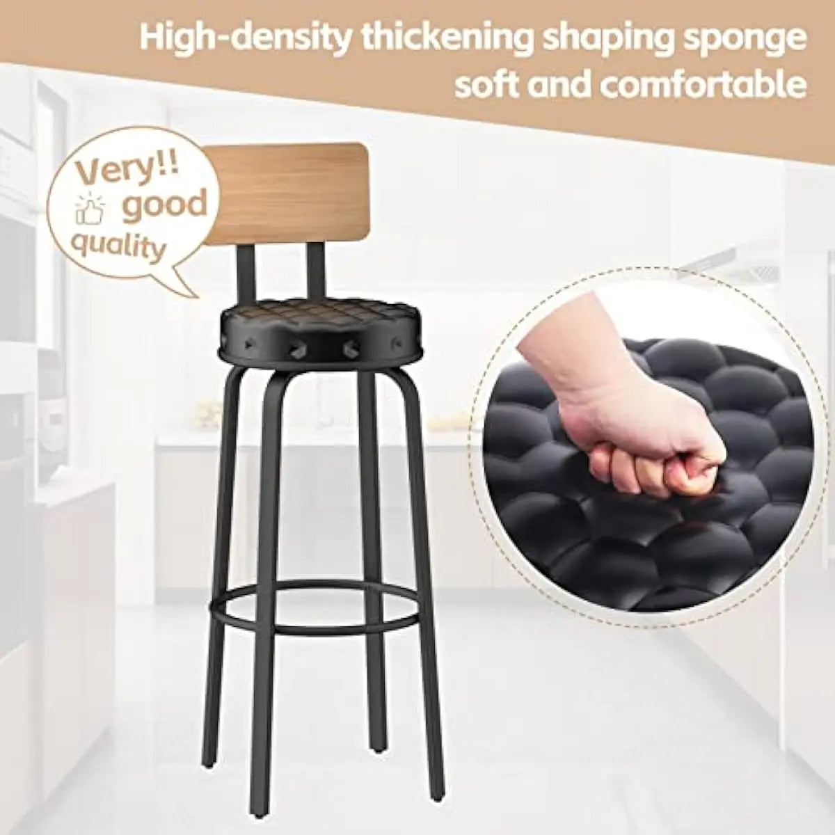 Bar Stool Set of 2