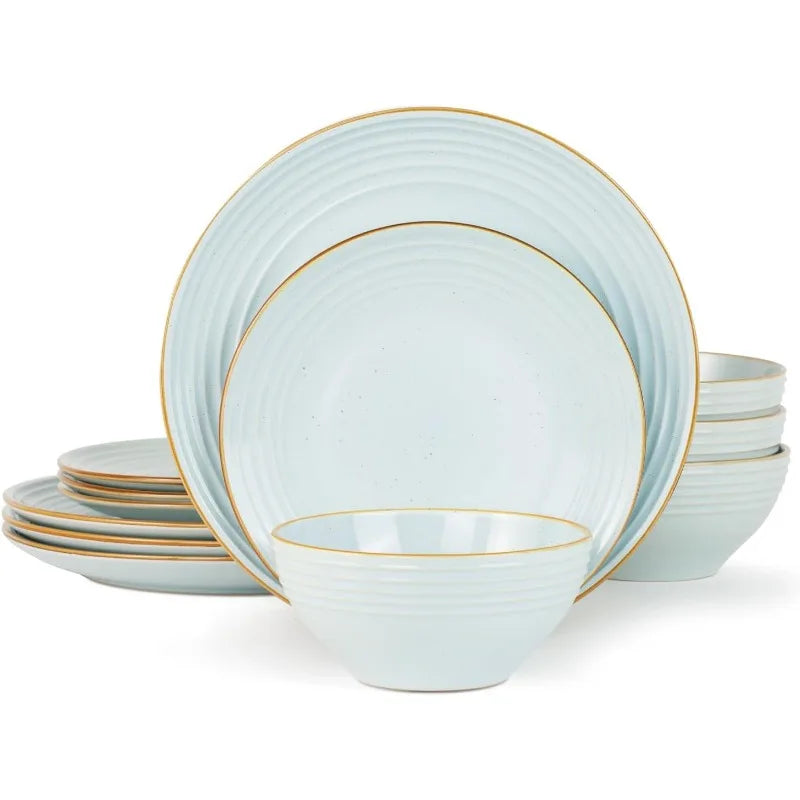 12 Pieces Dishes Set,