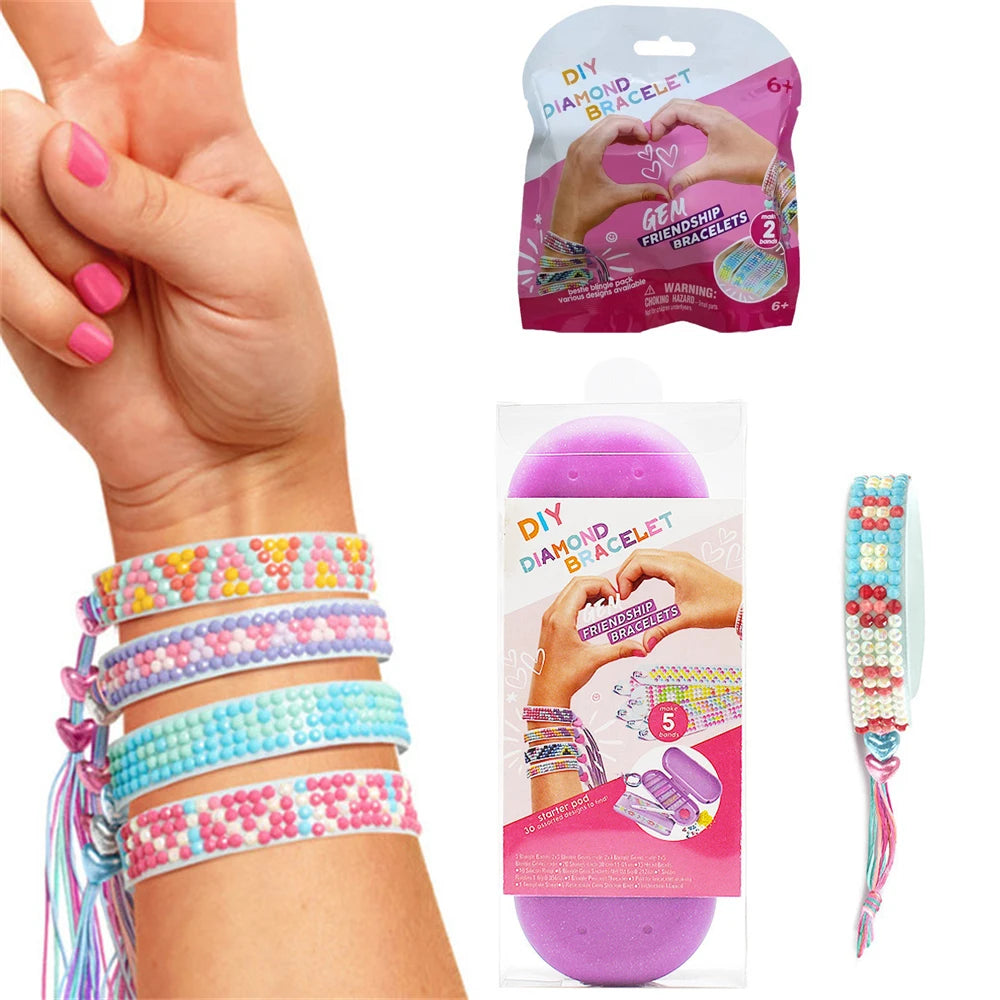 2/5Pcs DIY Diamond Painting Wristband Crafts