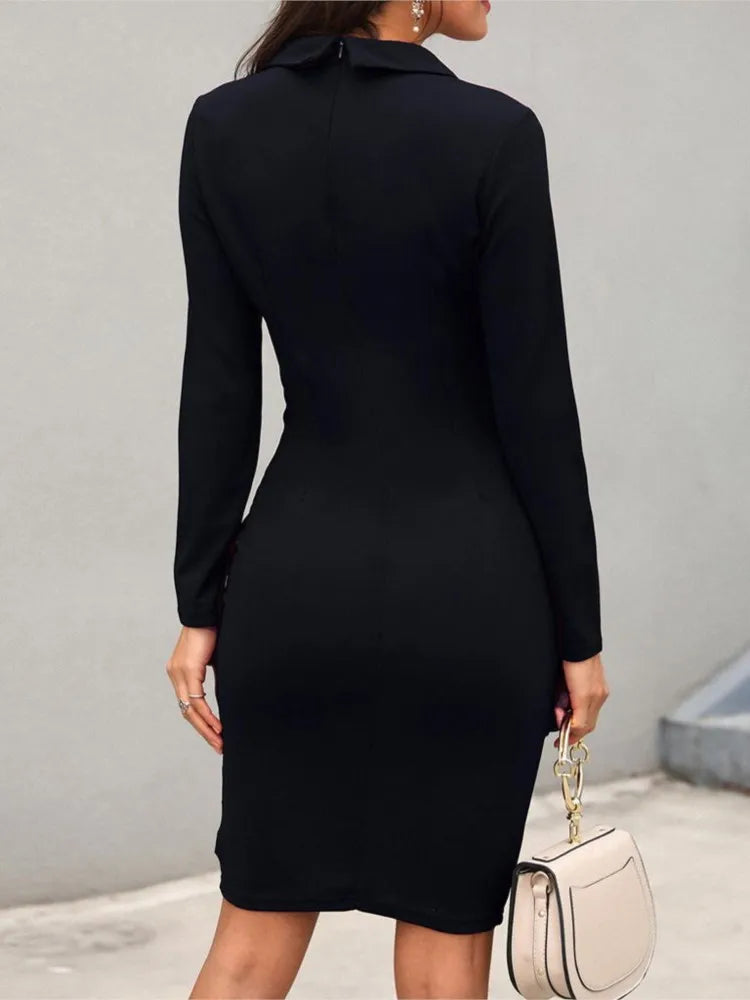 Women Elegant Bodycon Work Dresses