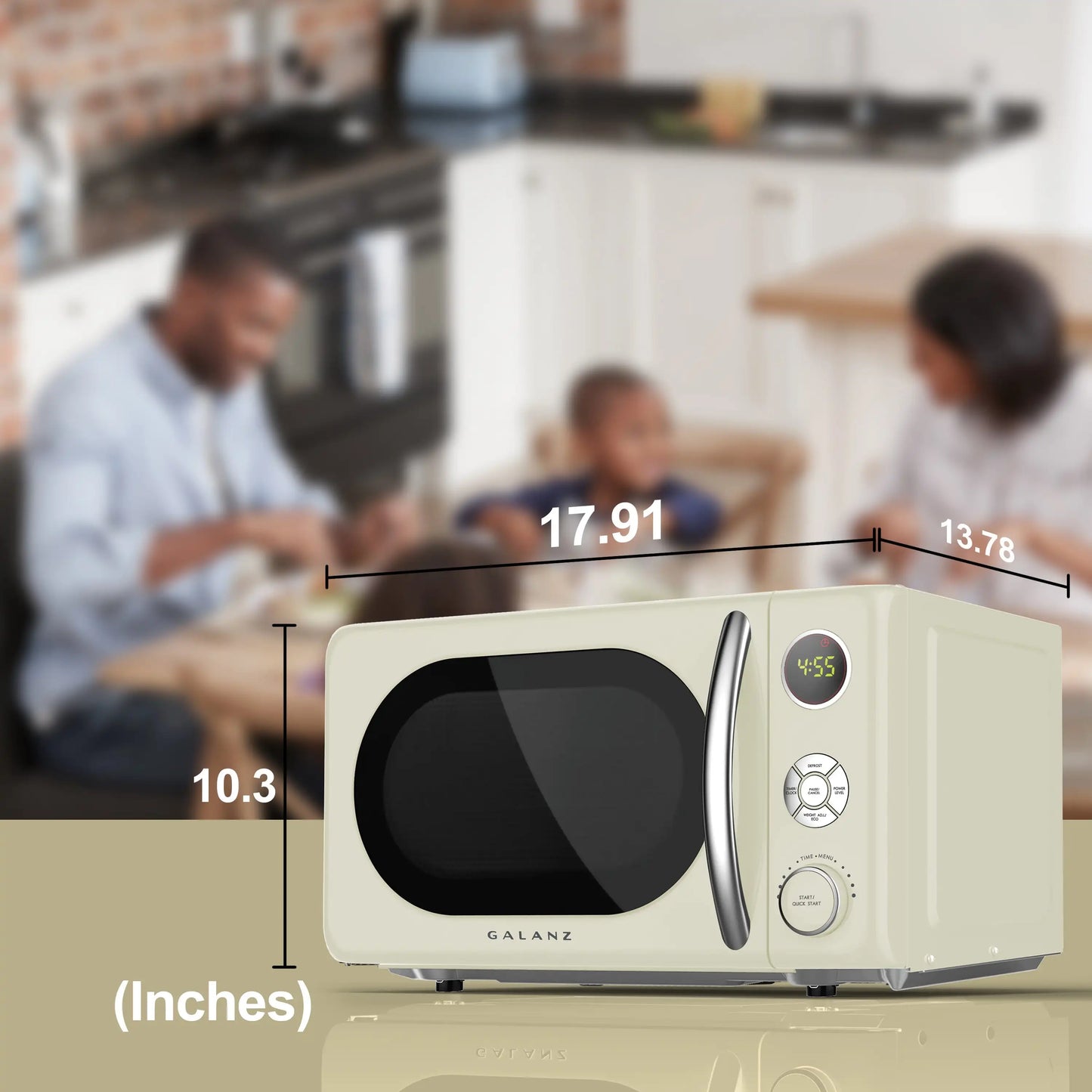 0.7 cu. ft. Retro  Microwave Oven,