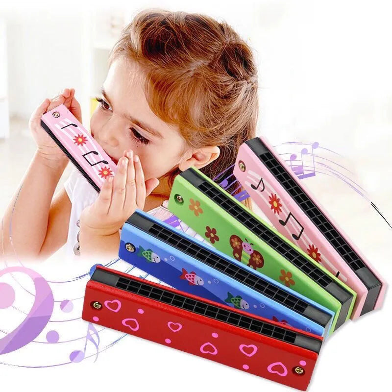 Children Wooden Harmonica