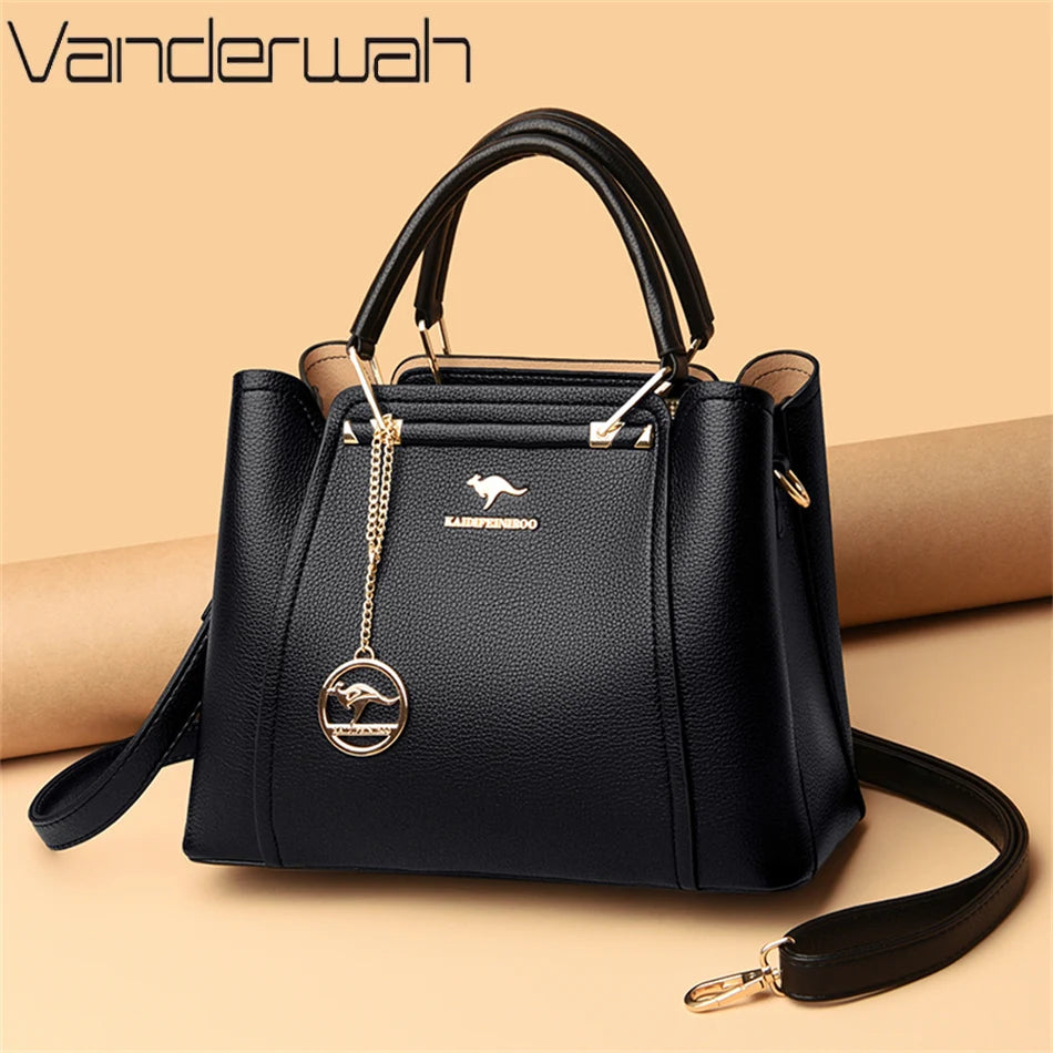 Large Capacity Leather Handbags