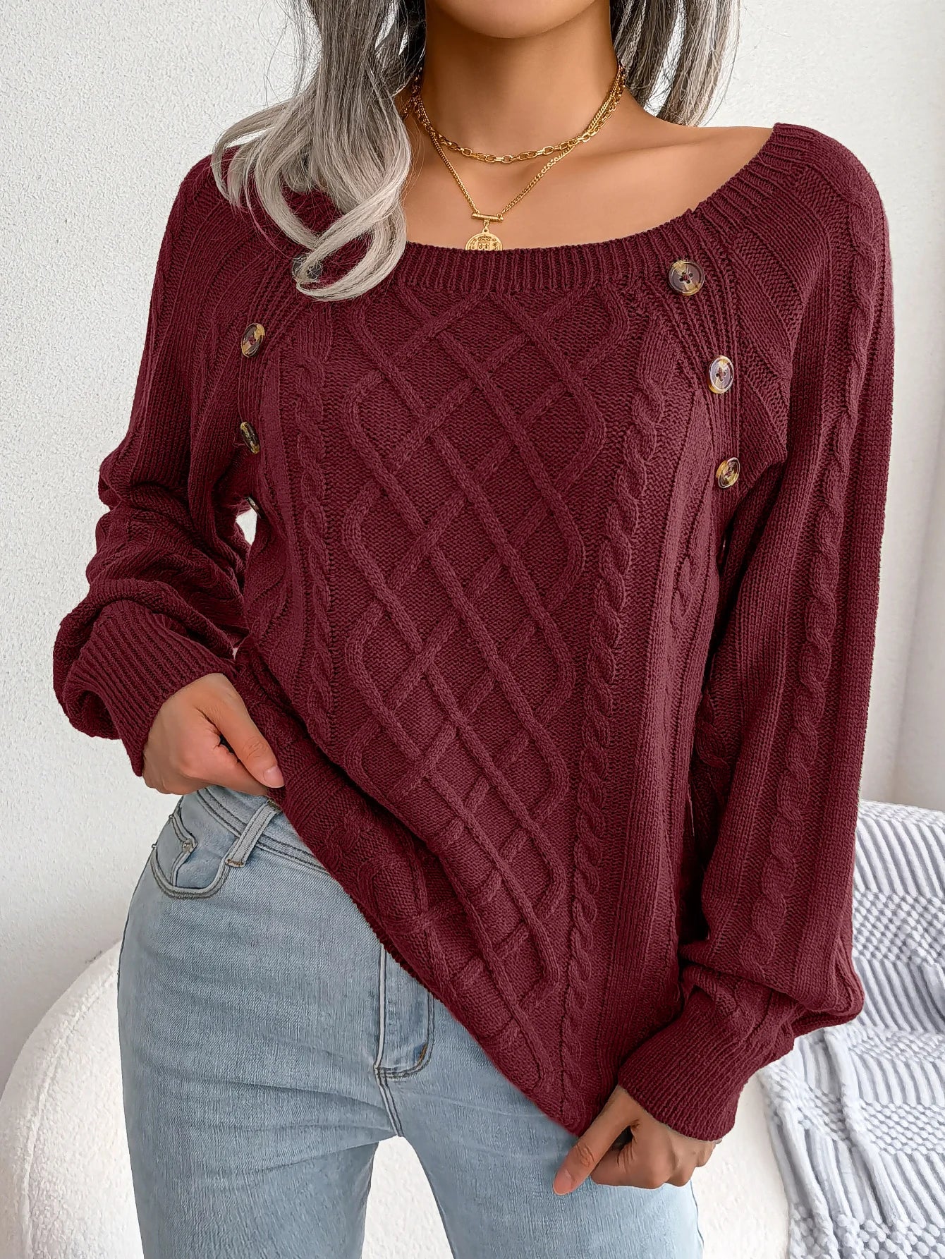 Long Sleeve Knitted Pullovers