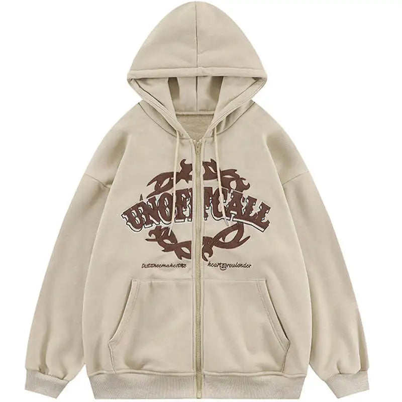 Zip Up Hoodie Women Men