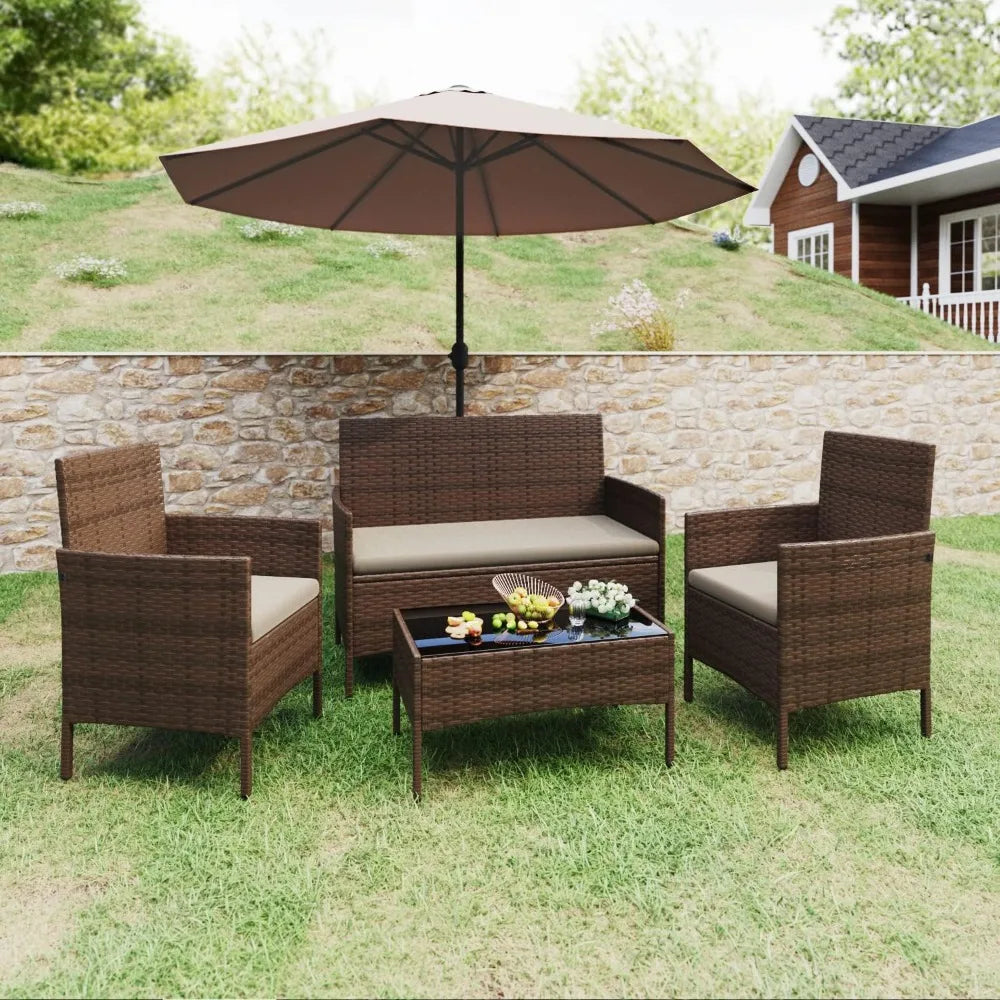 Furniture 4 Pieces Conversation Set