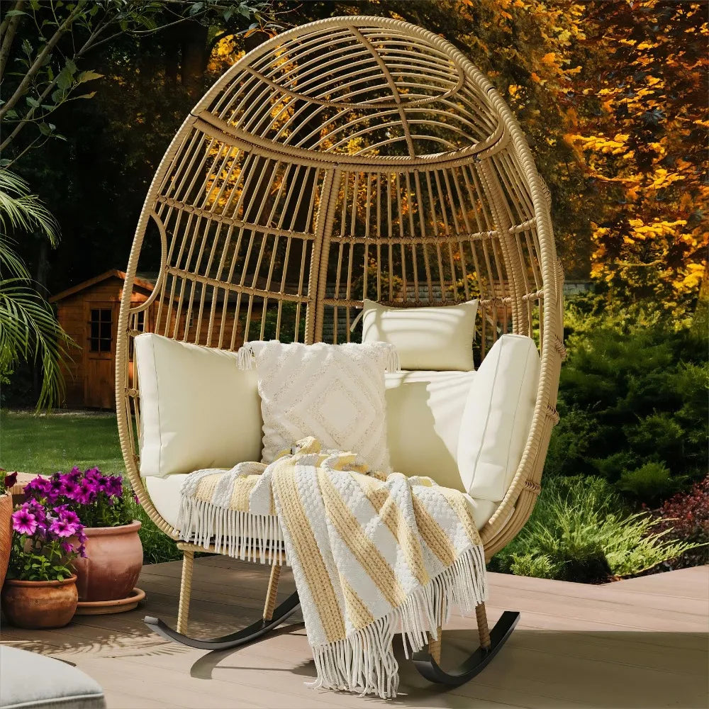 2024 New Outdoor Rocking Egg Chair