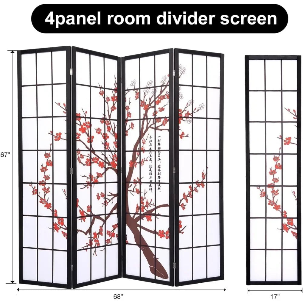 Room Devider Room Divider Screen 4 Panel Privacy Screen Portable Freestanding Wall Divider for Room Divider Design Home Decor