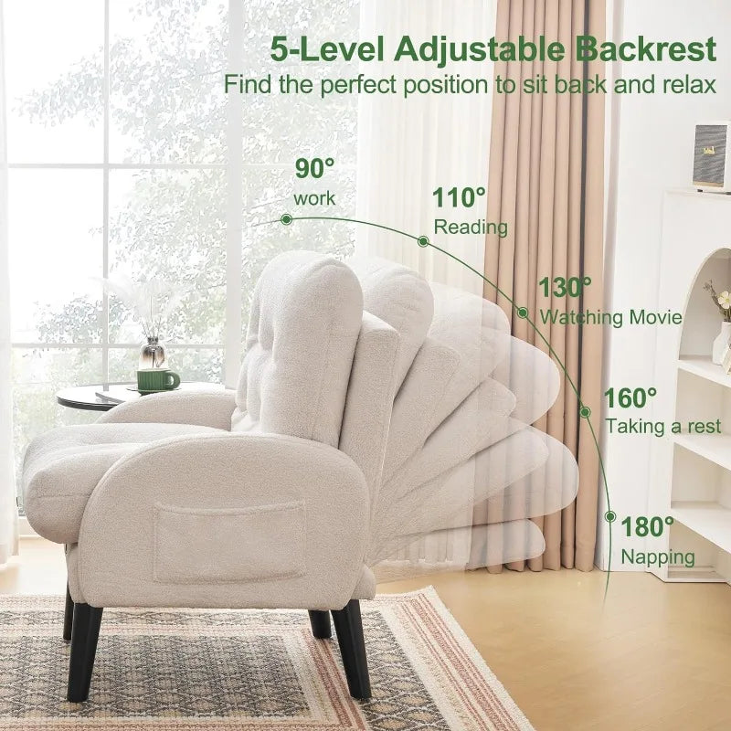 Accent Chair with Ottoman