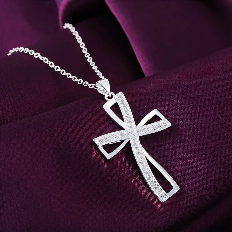 Elegant cross pendant Necklace For Women