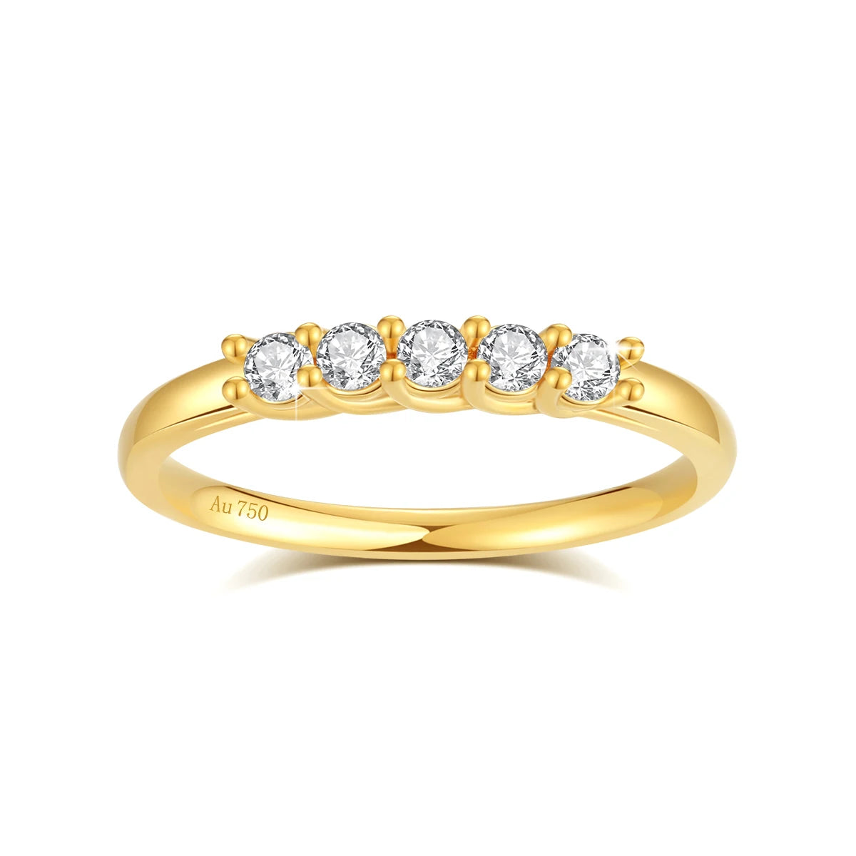 Wedding Band Moissanite Real Gold