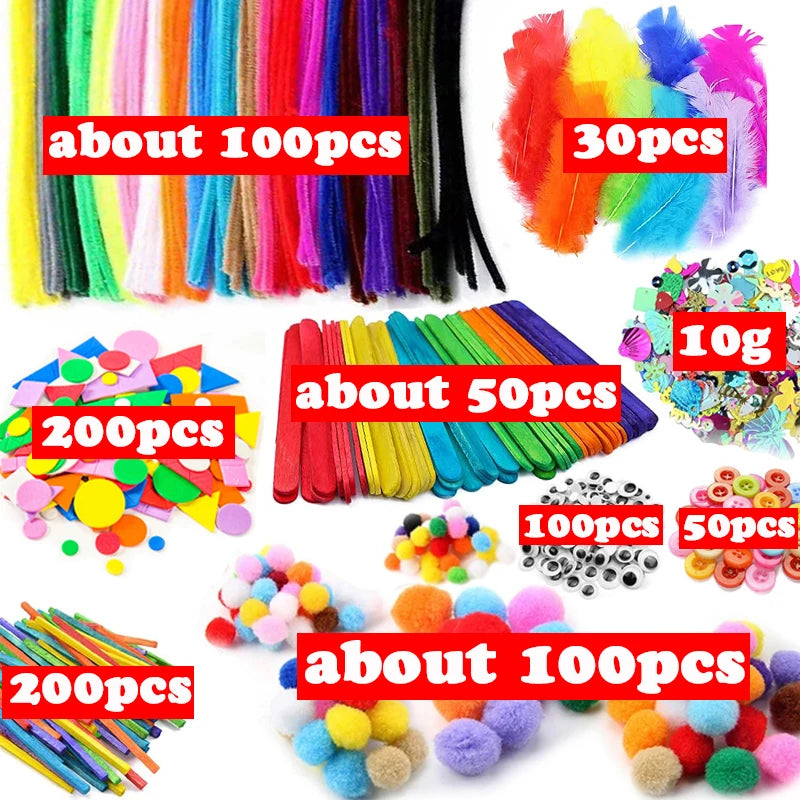 1000pcs Kids Crafts Art Supplies Kit