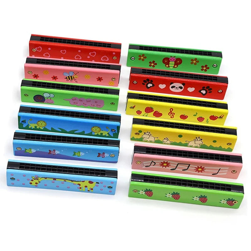 Children Wooden Harmonica